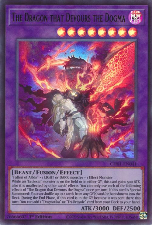 The Dragon that Devours the Dogma [CH01-EN041] Ultra Rare | Exor Games New Glasgow