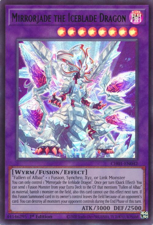 Mirrorjade the Iceblade Dragon [CH01-EN042] Ultra Rare | Exor Games New Glasgow