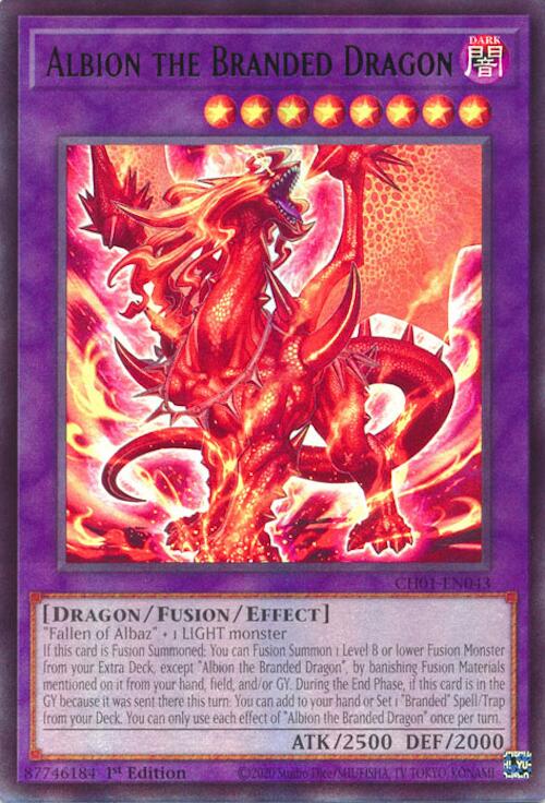Albion the Branded Dragon [CH01-EN043] Ultra Rare | Exor Games New Glasgow