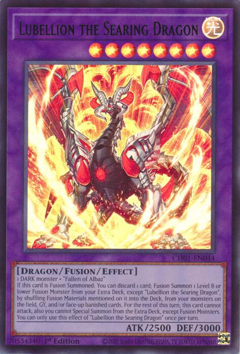 Lubellion the Searing Dragon [CH01-EN044] Ultra Rare | Exor Games New Glasgow