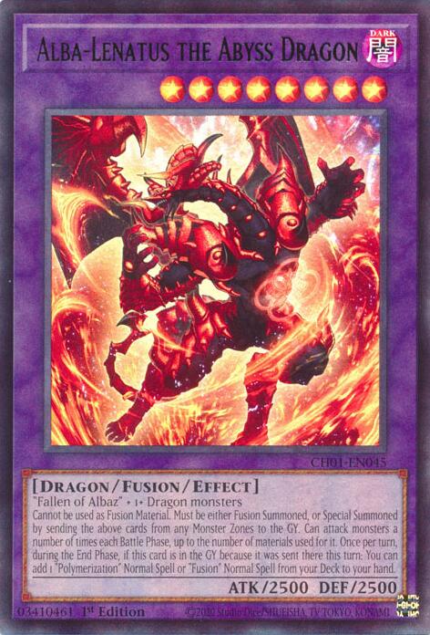 Alba-Lenatus the Abyss Dragon [CH01-EN045] Ultra Rare | Exor Games New Glasgow