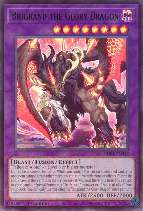 Brigrand the Glory Dragon [CH01-EN047] Ultra Rare | Exor Games New Glasgow