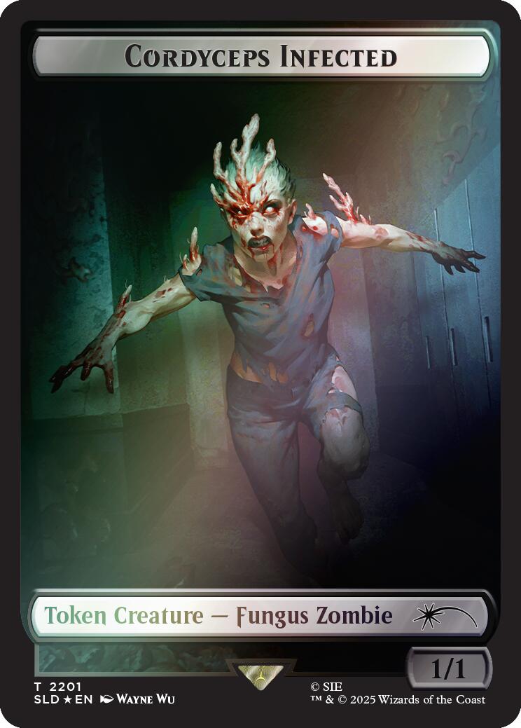 Cordyceps Infected Token (2201) (Rainbow Foil) [Secret Lair Drop Series] | Exor Games New Glasgow