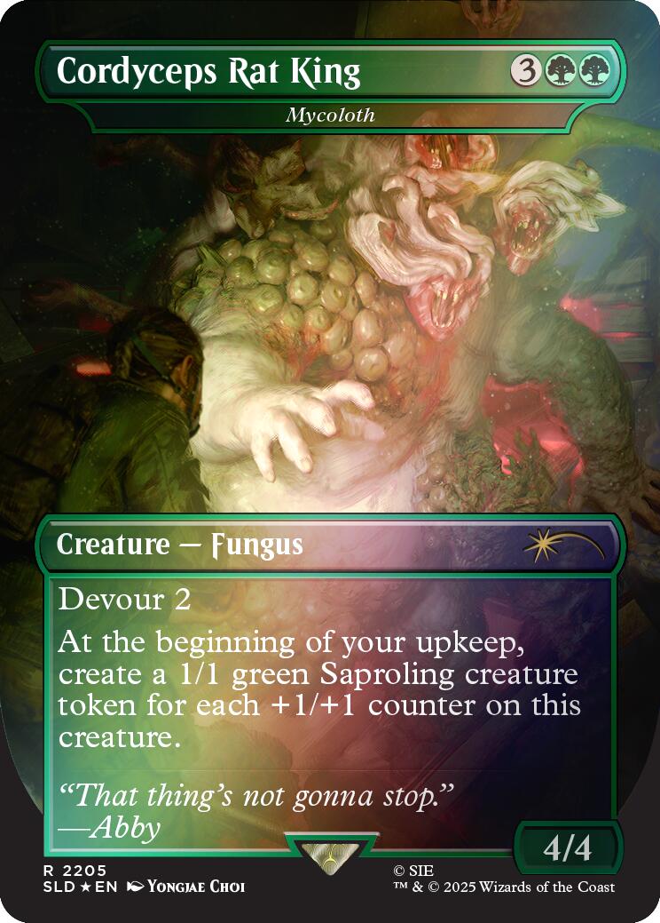 Cordyceps Rat King - Mycoloth (Rainbow Foil) [Secret Lair Drop Series] | Exor Games New Glasgow