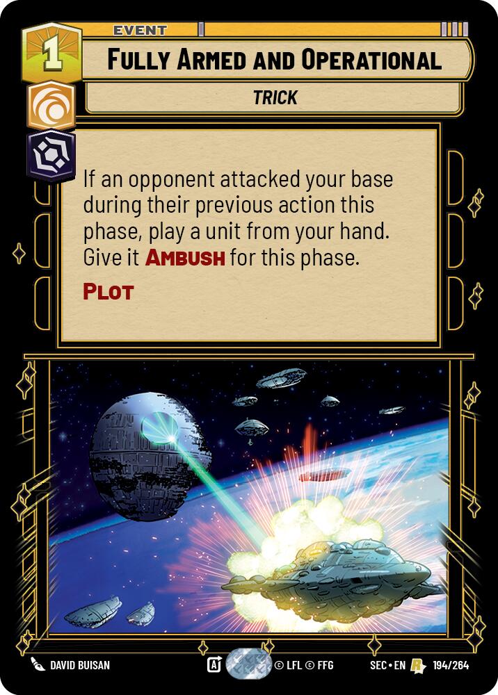 Fully Armed and Operational (194/264) (194/264) [Secrets of Power] | Exor Games New Glasgow