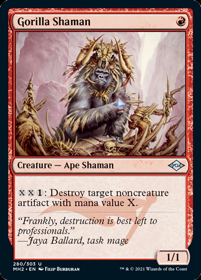 Gorilla Shaman (Foil Etched) [Modern Horizons 2] | Exor Games New Glasgow