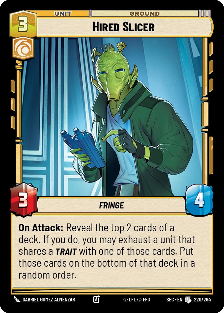 Hired Slicer (220/264) (220/264) [Secrets of Power] | Exor Games New Glasgow
