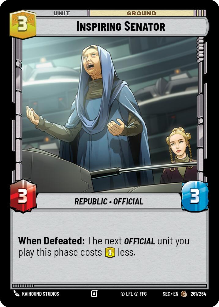 Inspiring Senator (261/264) (261/264) [Secrets of Power] | Exor Games New Glasgow