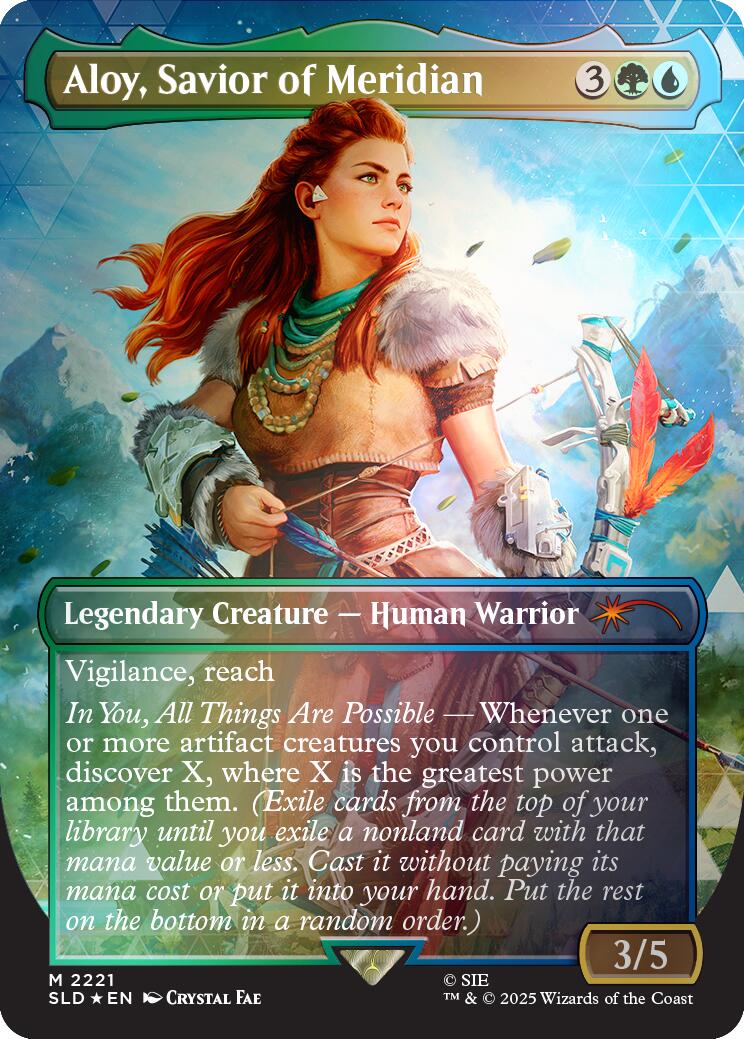 Aloy, Savior of Meridian (Rainbow Foil) [Secret Lair Drop Series] | Exor Games New Glasgow