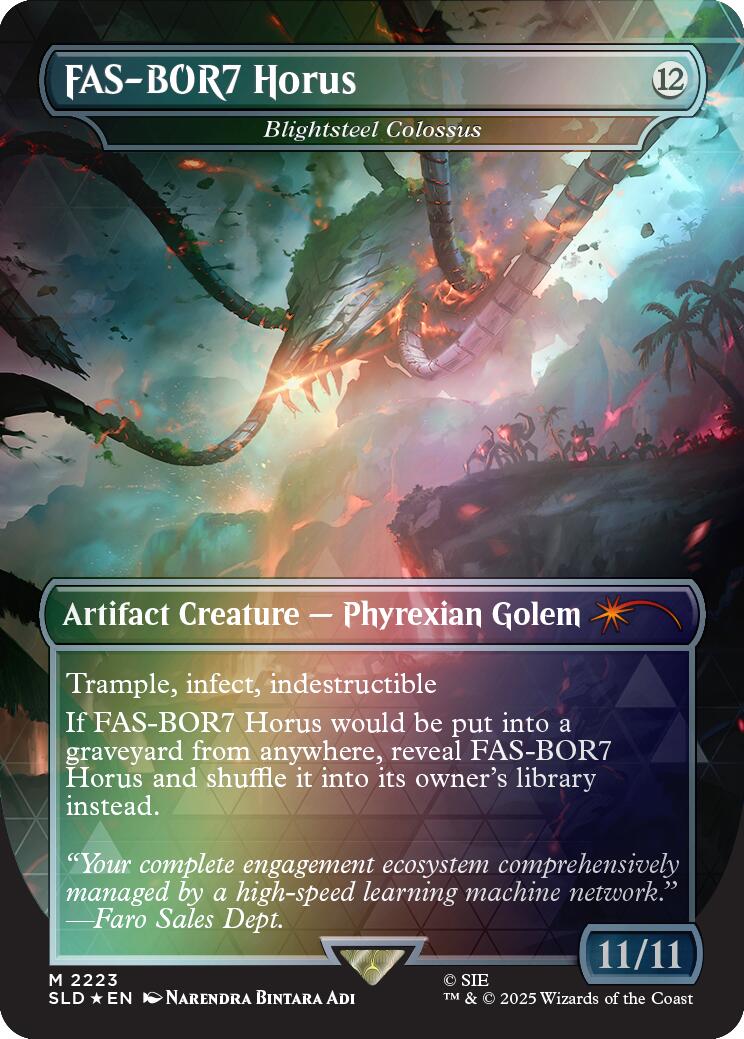 FAS-BOR7 Horus - Blightsteel Colossus (Rainbow Foil) [Secret Lair Drop Series] | Exor Games New Glasgow