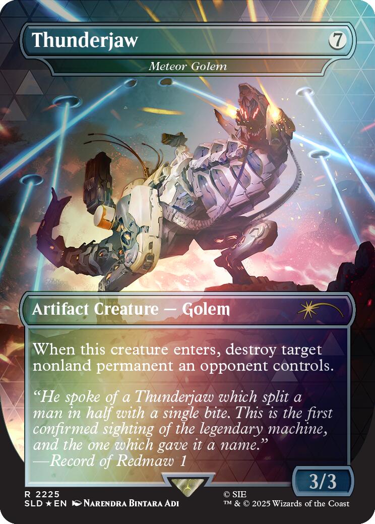 Thunderjaw - Meteor Golem (Rainbow Foil) [Secret Lair Drop Series] | Exor Games New Glasgow