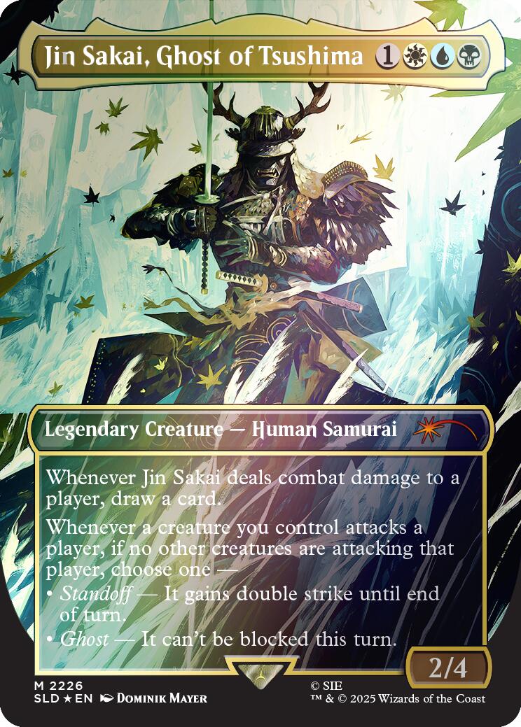 Jin Sakai, Ghost of Tsushima (Rainbow Foil) [Secret Lair Drop Series] | Exor Games New Glasgow