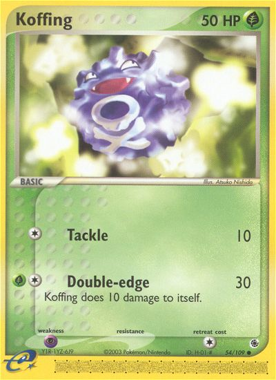 Koffing (54/109) [EX: Ruby & Sapphire] | Exor Games New Glasgow