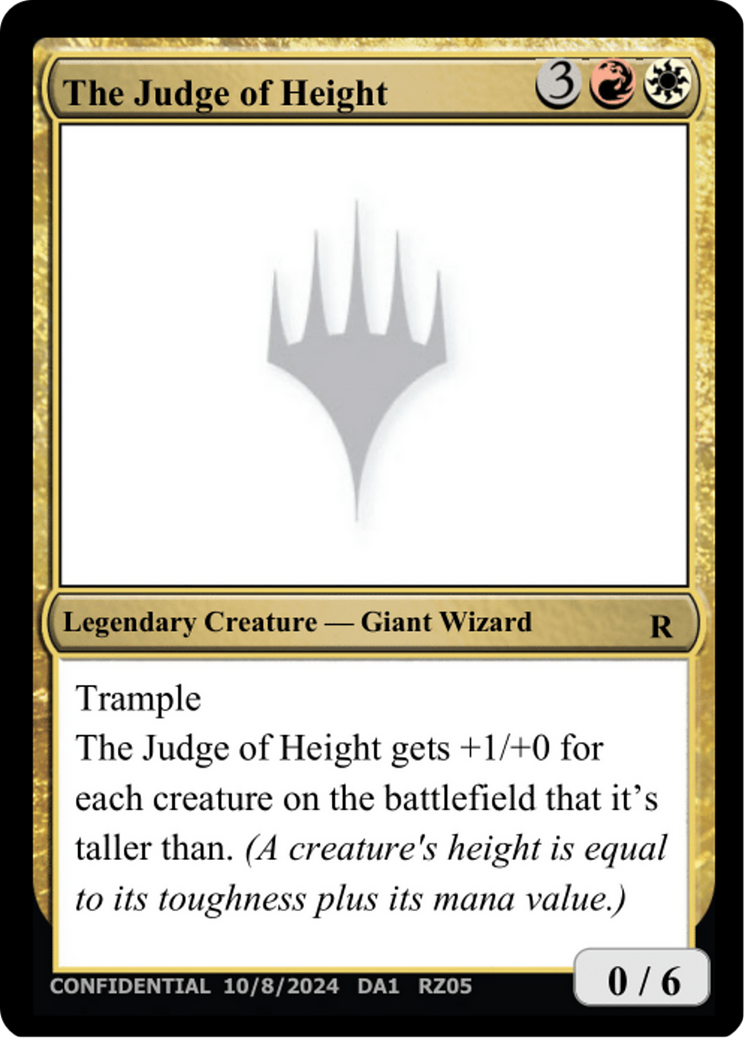 The Judge of Height [Unknown Event] | Exor Games New Glasgow