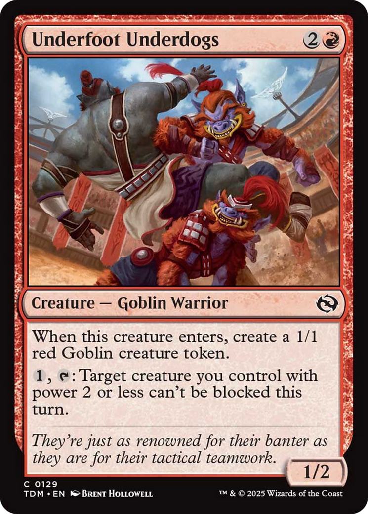 Underfoot Underdogs [Tarkir: Dragonstorm] | Exor Games New Glasgow