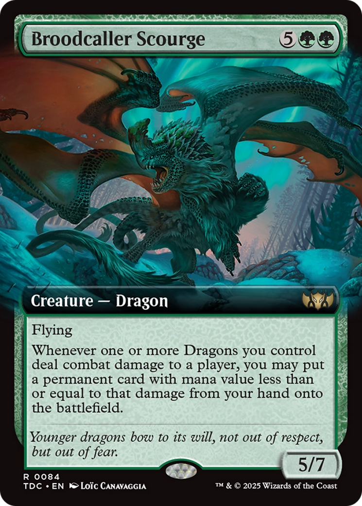 Broodcaller Scourge (Extended Art) [Tarkir: Dragonstorm Commander] | Exor Games New Glasgow