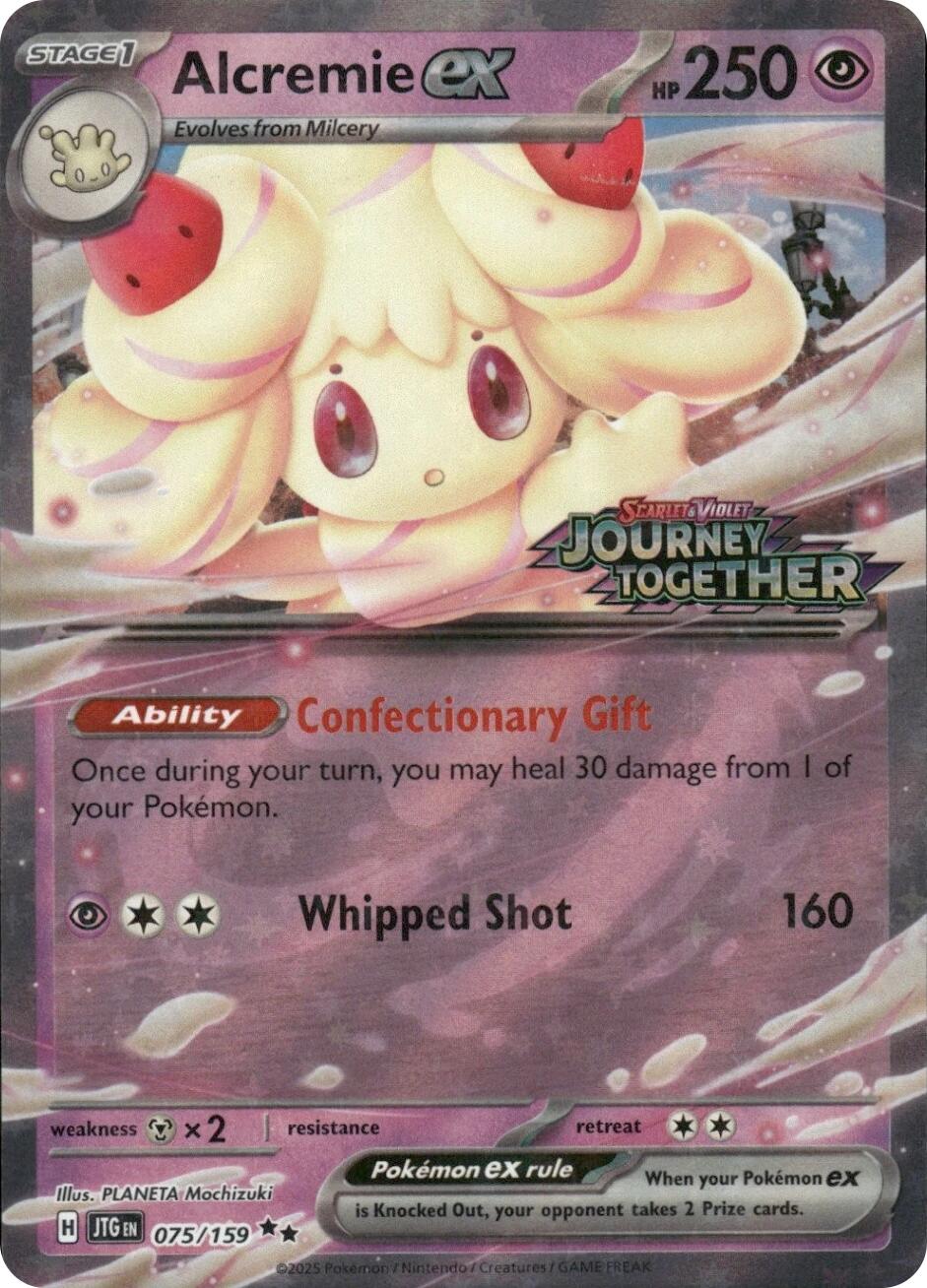 Alcremie ex (075/159) (Journey Together Stamped) [Miscellaneous Cards] | Exor Games New Glasgow