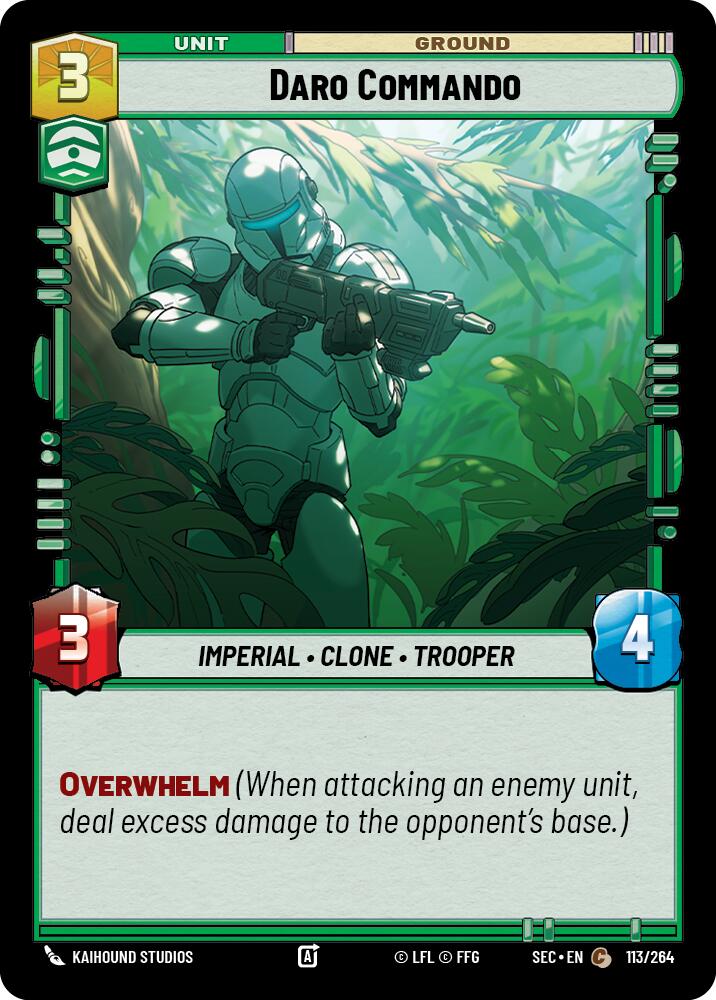 Daro Commando (113/264) (113/264) [Secrets of Power] | Exor Games New Glasgow