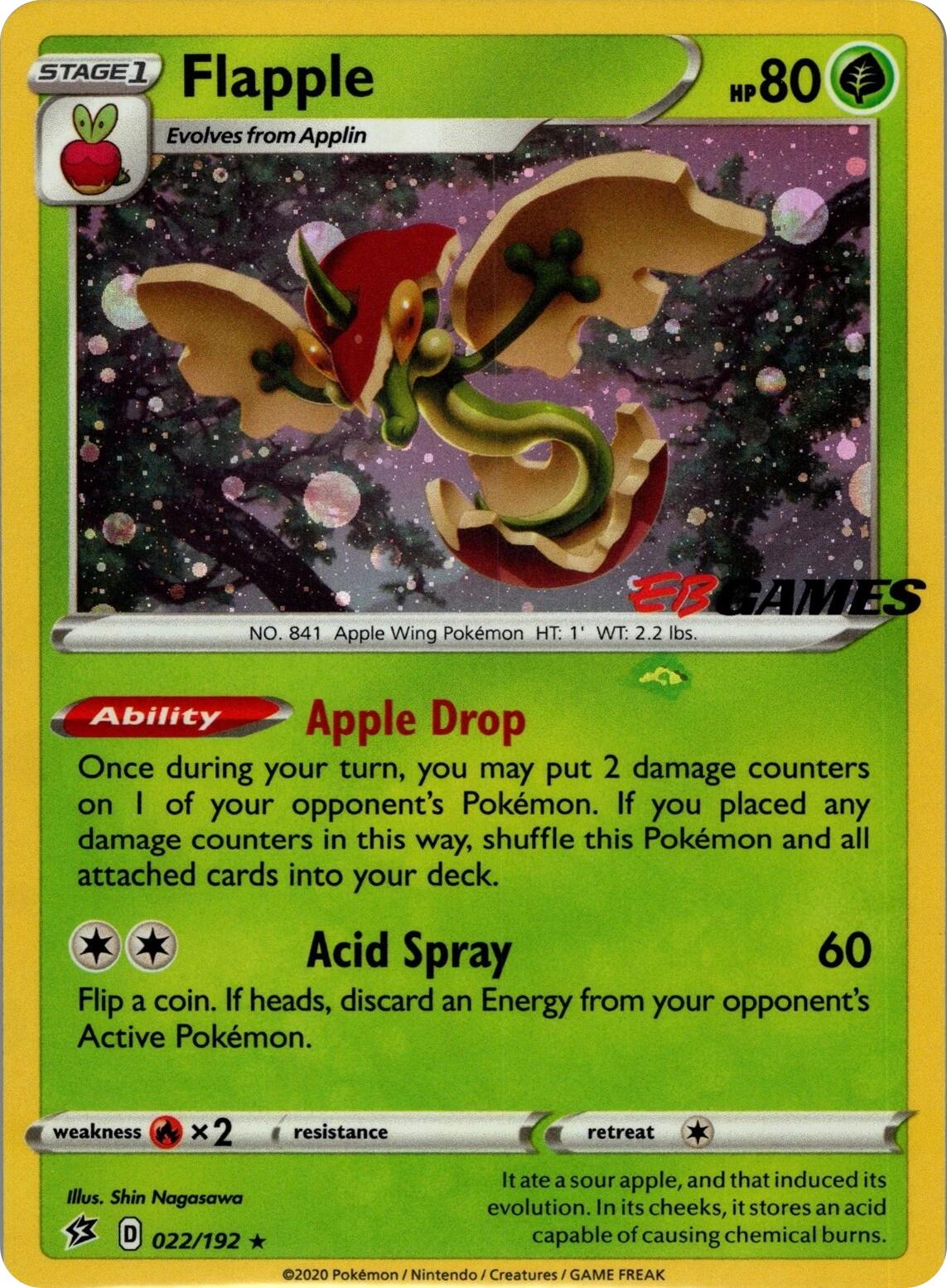 Flapple (022/192) (EB Games Exclusive APAC) [Miscellaneous Cards] | Exor Games New Glasgow
