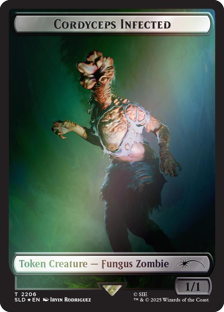 Cordyceps Infected Token (2206) (Rainbow Foil) [Secret Lair Drop Series] | Exor Games New Glasgow