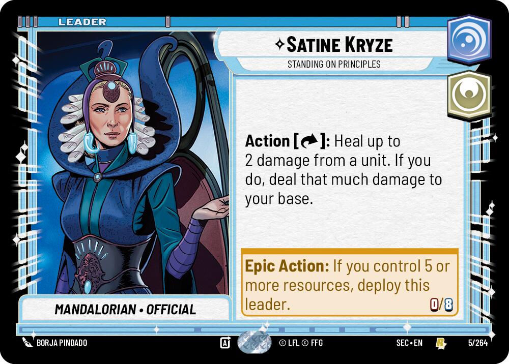 Satine Kryze - Standing on Principles (5/264) (5/264) [Secrets of Power] | Exor Games New Glasgow
