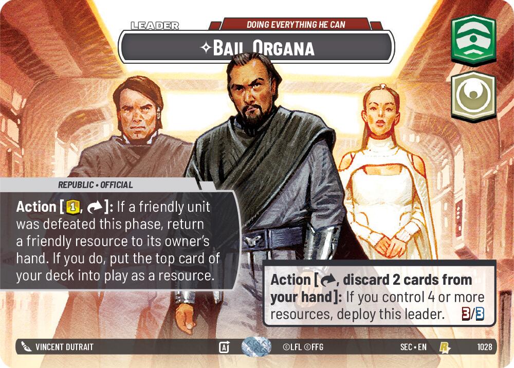 Bail Organa - Doing Everything He Can (Showcase) (1028) (1028) [Secrets of Power] | Exor Games New Glasgow