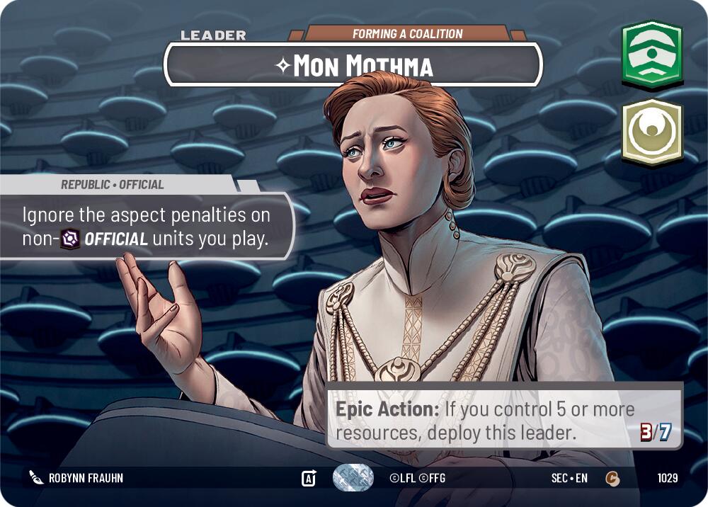 Mon Mothma - Forming a Coalition (Showcase) (1029) (1029) [Secrets of Power] | Exor Games New Glasgow