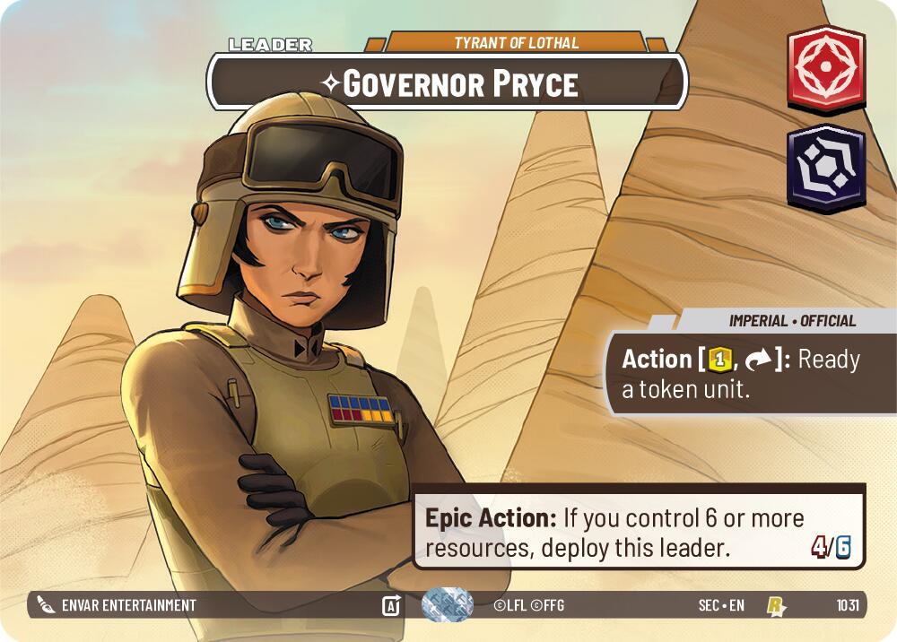 Governor Pryce - Tyrant of Lothal (Showcase) (1031) (1031) [Secrets of Power] | Exor Games New Glasgow
