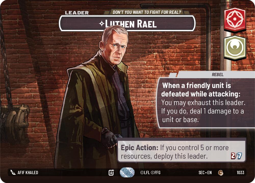 Luthen Rael - Don't You Want To Fight For Real? (Showcase) (1033) (1033) [Secrets of Power] | Exor Games New Glasgow