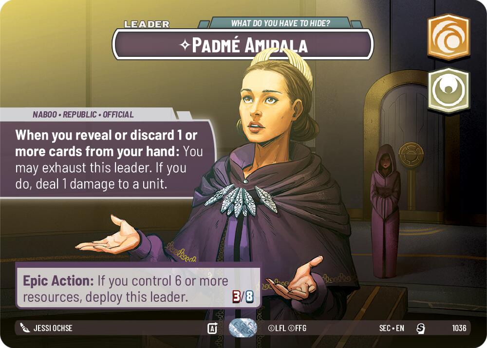 Padme Amidala - What Do You Have to Hide? (Showcase) (1036) (1036) [Secrets of Power] | Exor Games New Glasgow