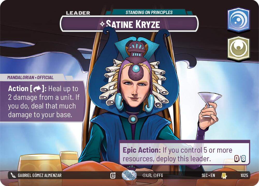 Satine Kryze - Standing on Principles (Showcase) (1025) (1025) [Secrets of Power] | Exor Games New Glasgow