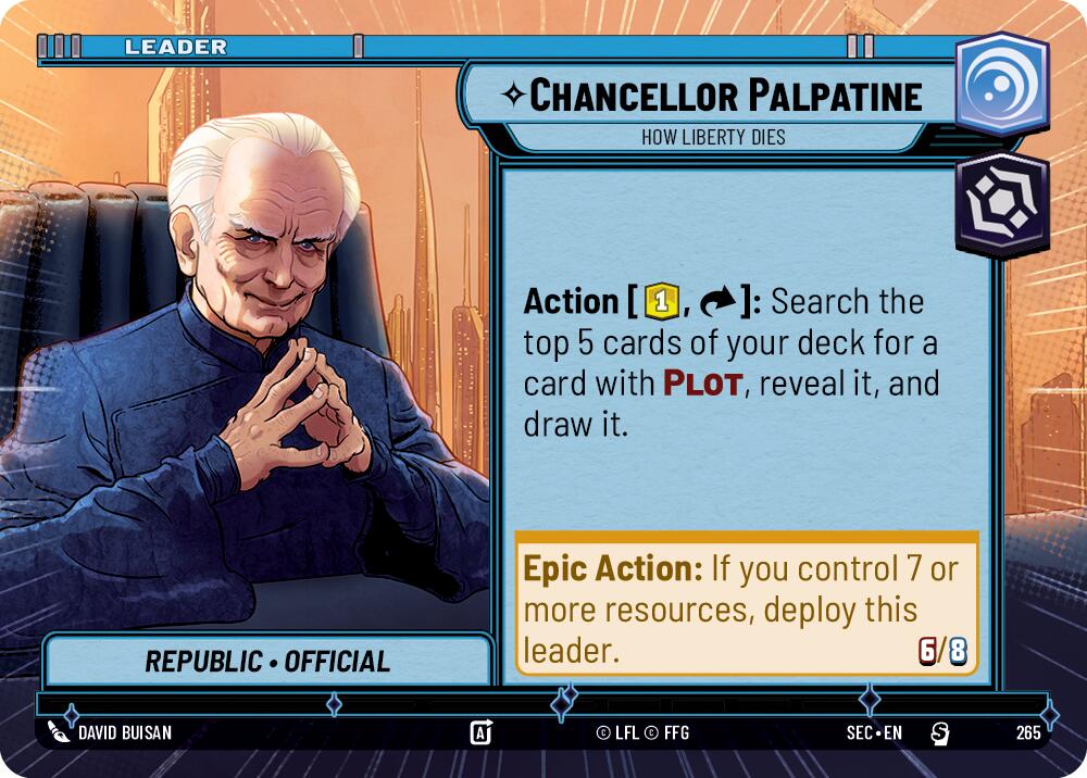 Chancellor Palpatine - How Liberty Dies (Hyperspace) (265) (265) [Secrets of Power] | Exor Games New Glasgow