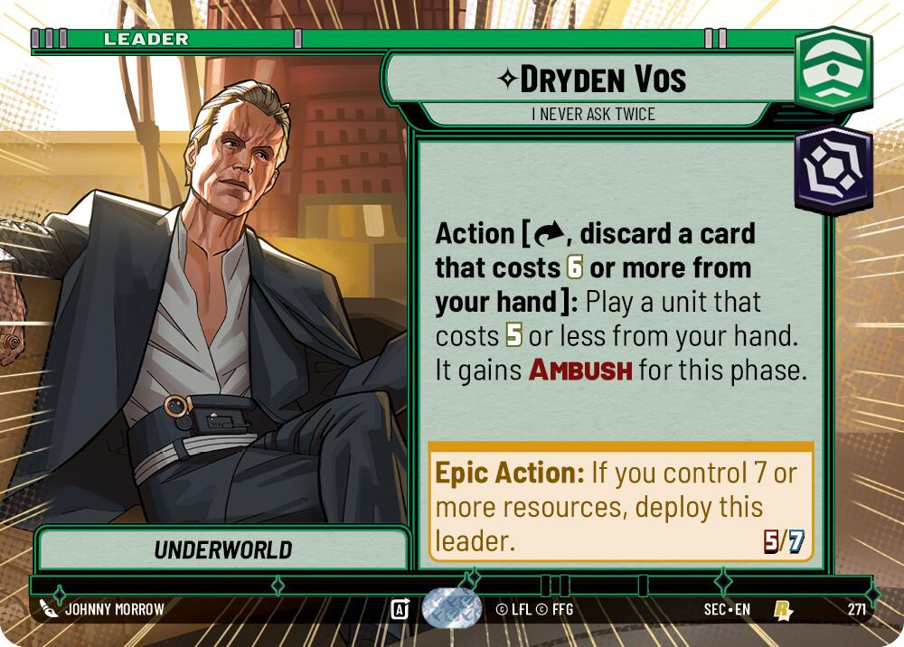 Dryden Vos - I Never Ask Twice (Hyperspace) (271) (271) [Secrets of Power] | Exor Games New Glasgow