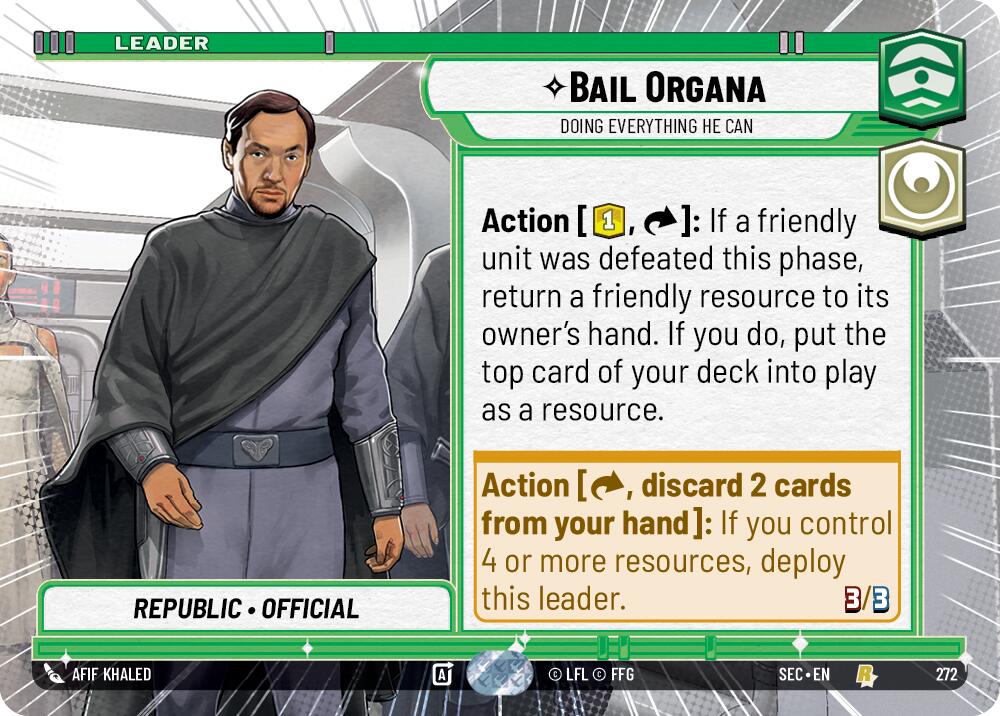 Bail Organa - Doing Everything He Can (Hyperspace) (272) (272) [Secrets of Power] | Exor Games New Glasgow