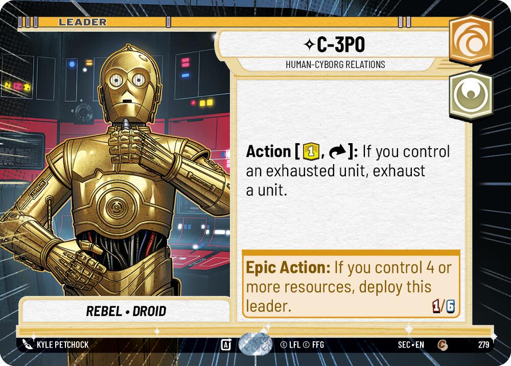 C-3PO - 3PO (279) - Human-Cyborg Relations (Hyperspace) (279) (279) [Secrets of Power] | Exor Games New Glasgow