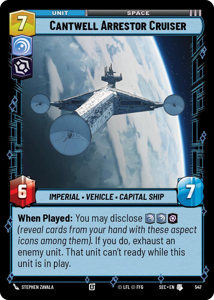Cantwell Arrestor Cruiser (547) (Foil) (547) [Secrets of Power] | Exor Games New Glasgow