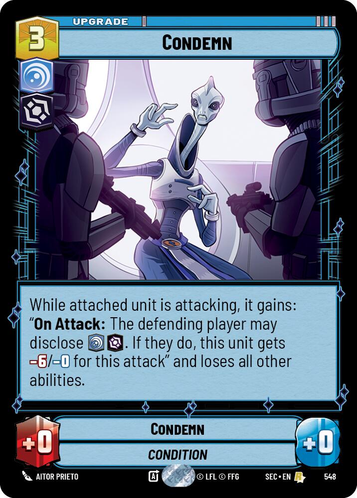 Condemn (548) (Foil) (548) [Secrets of Power] | Exor Games New Glasgow