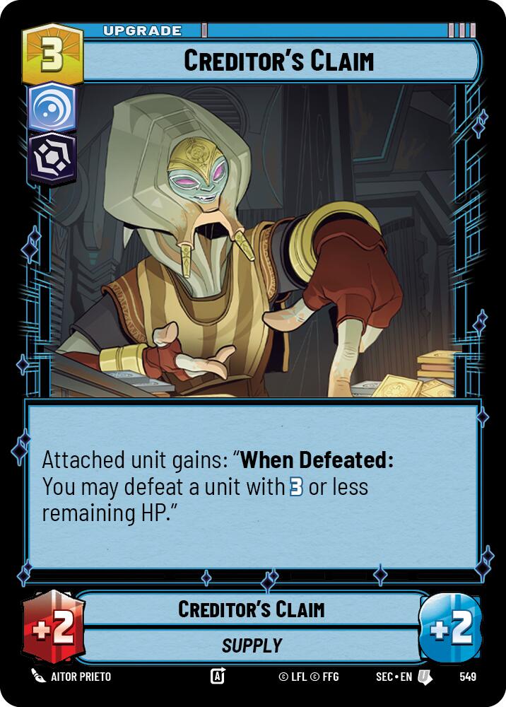 Creditor's Claim (549) (Foil) (549) [Secrets of Power] | Exor Games New Glasgow
