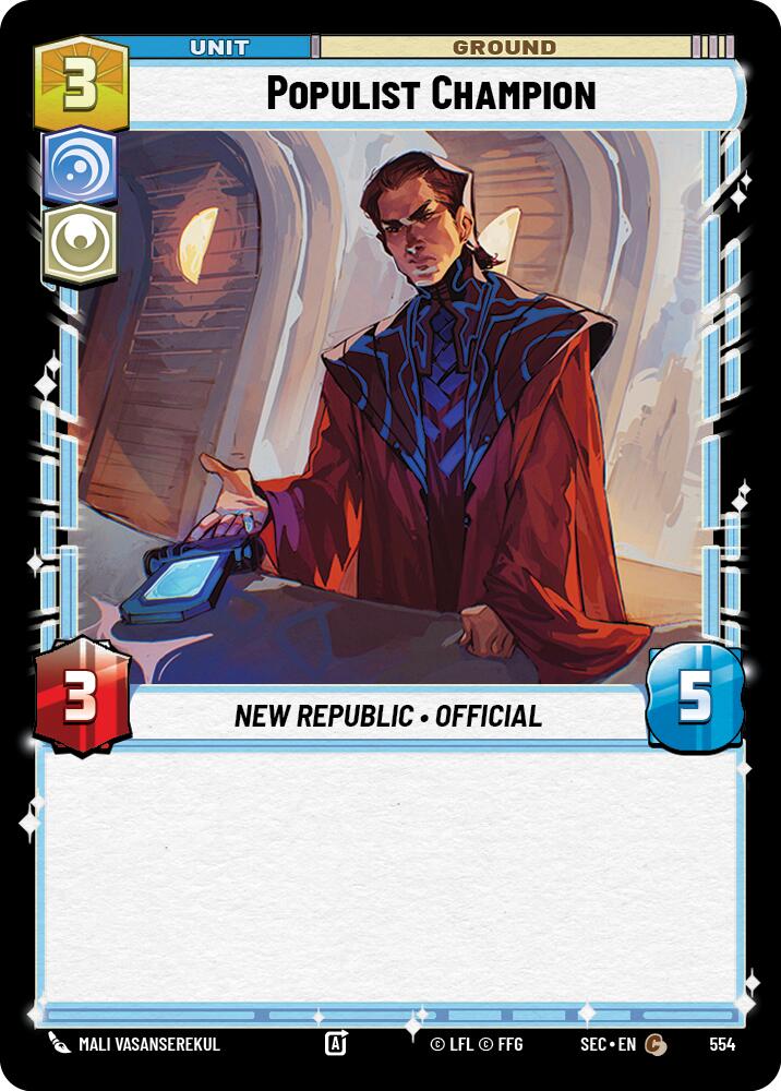 Populist Champion (554) (Foil) (554) [Secrets of Power] | Exor Games New Glasgow