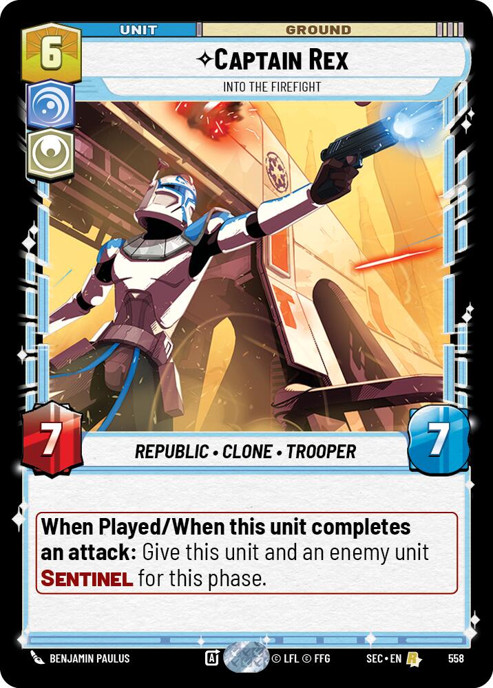 Captain Rex - Into the Firefight (Foil) (558) (558) [Secrets of Power] | Exor Games New Glasgow