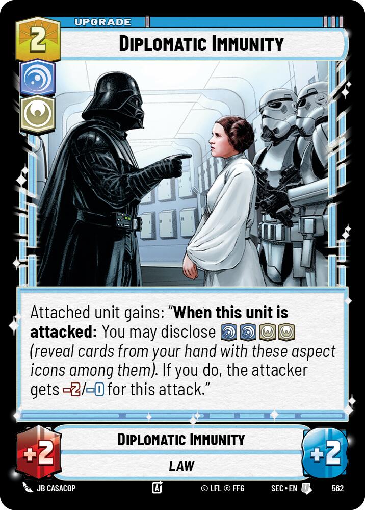 Diplomatic Immunity (562) (Foil) (562) [Secrets of Power] | Exor Games New Glasgow