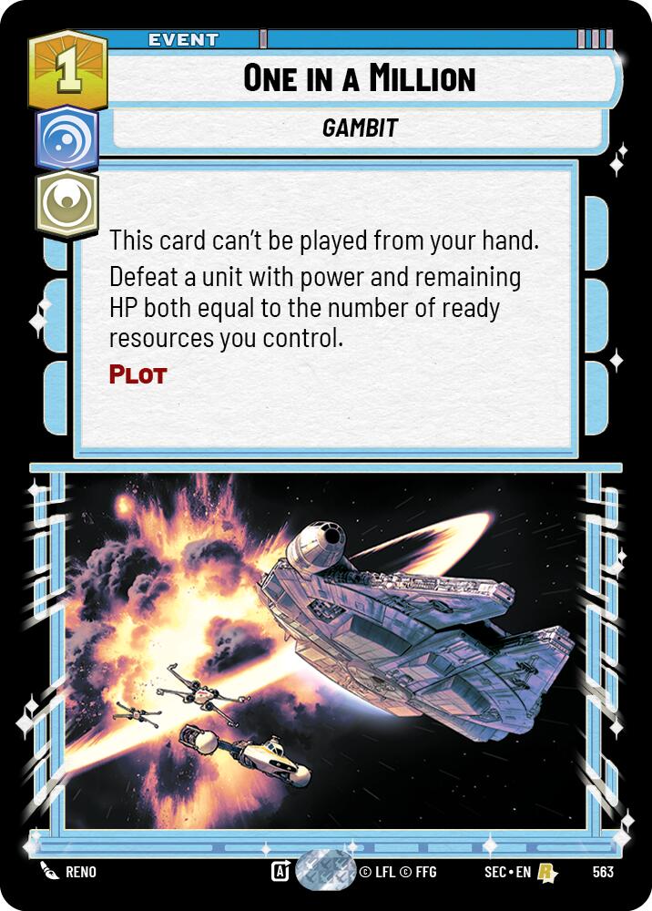 One in a Million (563) (Foil) (563) [Secrets of Power] | Exor Games New Glasgow