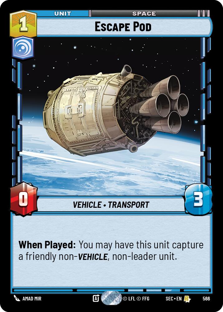 Escape Pod (566) (Foil) (566) [Secrets of Power] | Exor Games New Glasgow