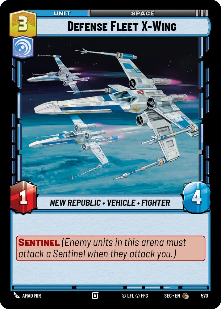 Defense Fleet X-Wing (570) (Foil) (570) [Secrets of Power] | Exor Games New Glasgow