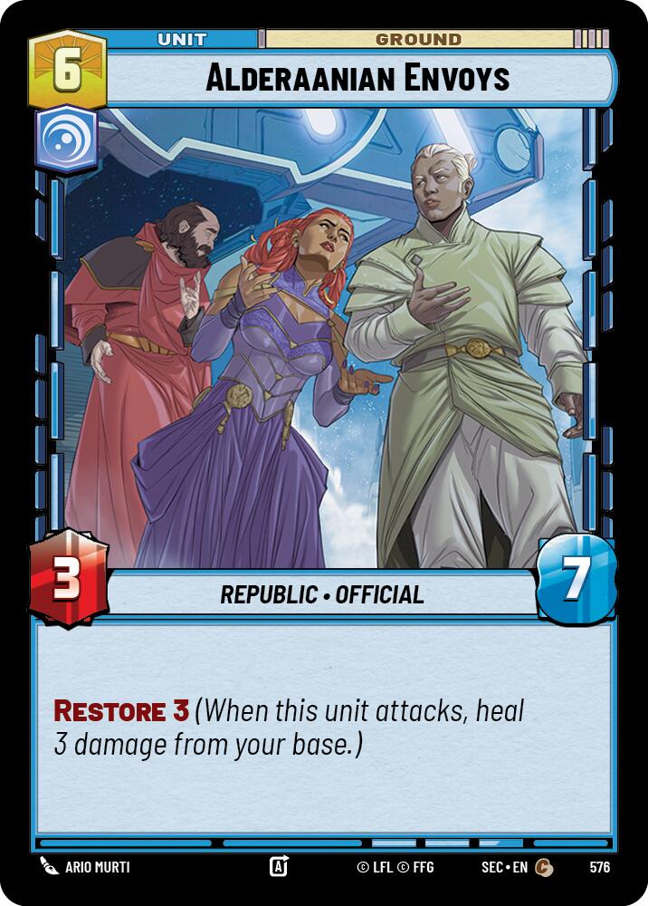 Alderaanian Envoys (576) (Foil) (576) [Secrets of Power] | Exor Games New Glasgow