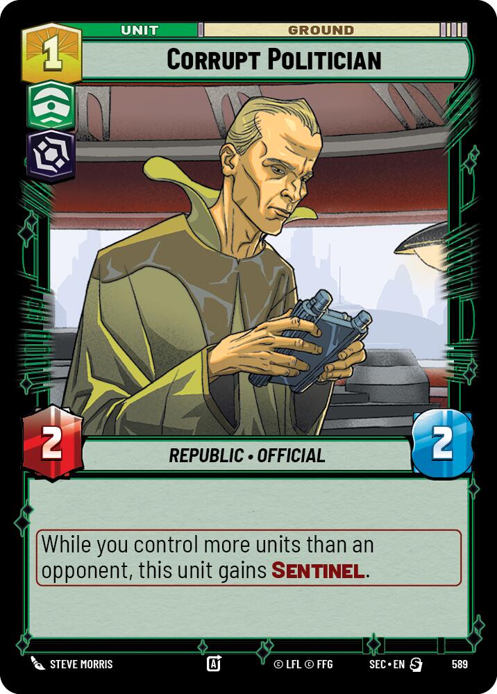 Corrupt Politician (589) (Foil) (589) [Secrets of Power] | Exor Games New Glasgow