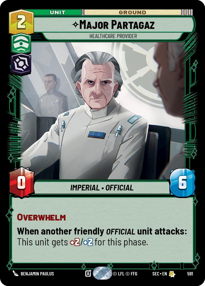 Major Partagaz - Healthcare Provider (Foil) (591) (591) [Secrets of Power] | Exor Games New Glasgow