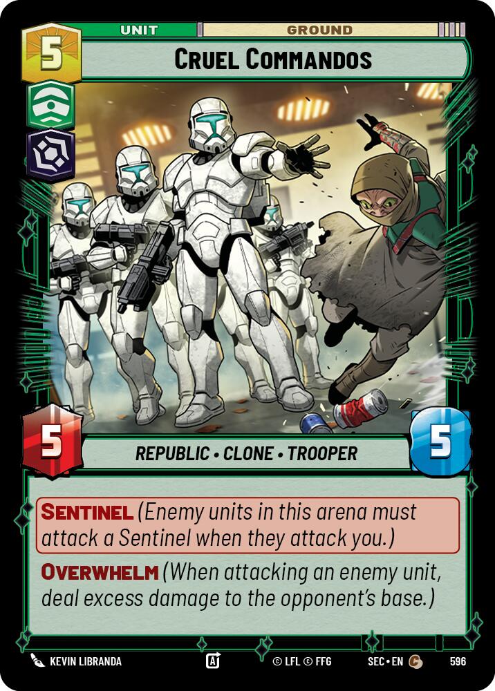 Cruel Commandos (596) (Foil) (596) [Secrets of Power] | Exor Games New Glasgow