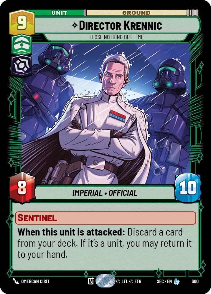 Director Krennic - I Lose Nothing But Time (Foil) (600) (600) [Secrets of Power] | Exor Games New Glasgow