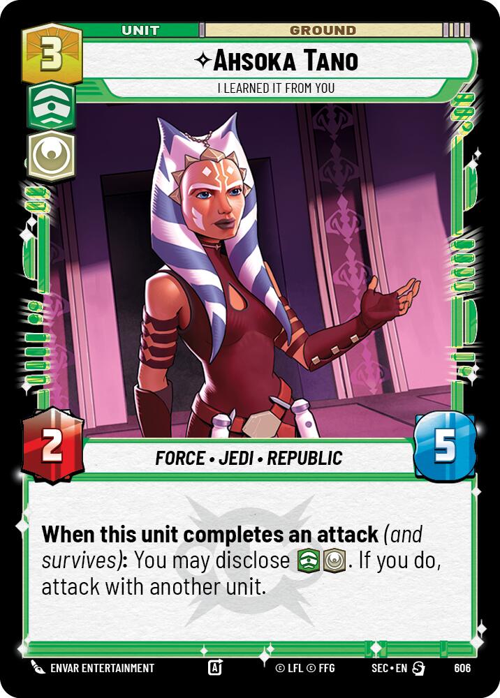 Ahsoka Tano - I Learned It from You (Foil) (606) (606) [Secrets of Power] | Exor Games New Glasgow